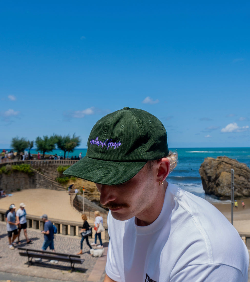 Casquette velours côtelé brodée ZH | Ouroboros